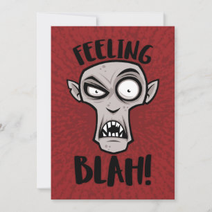 Gefühl Blah Nosferatu Vampire Feiertagskarte