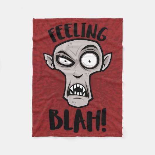 Gefühl Blah Nosferatu Vampire Fleecedecke (Vorderseite)