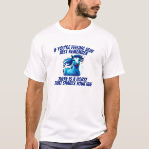 Gefühl Blau, Pferd T-Shirt