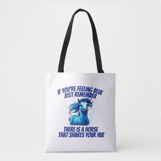 Gefühl Blau, Pferd Tasche (Vorderseite)