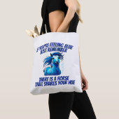 Gefühl Blau, Pferd Tasche (Von Nahem)