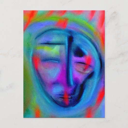 Gefühl blau postkarte (Vorderseite)