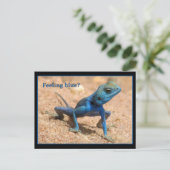 Gefühl blau wird gut Karte (Stehend Vorderseite)
