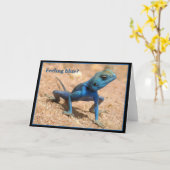 Gefühl blau wird gut Karte (Gelbe Blume)