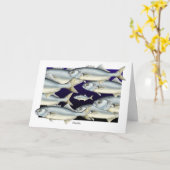 Gefühl Blue Bluefish Grußkarte Karte (Gelbe Blume)