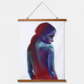 Gefühl Blue Custom 26"x36" Vertikal, ein Panel Wandteppich Mit Holzrahmen (Vorderseite)