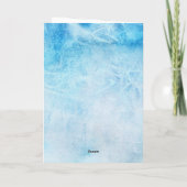 Gefühl Blue Miss You Sad Penguin Karte (Rückseite)