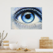 Gefühl Blue Poster (Küche)