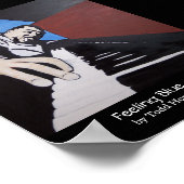 Gefühl Blue Poster (Ecke)