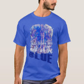 Gefühl Blue & Walking Blue Nature Vibrant Sky T-Shirt (Vorderseite)