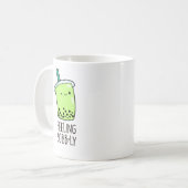 Gefühl Bobb-ly Funny Boba Tea Pun Kaffeetasse (Vorderseite Links)