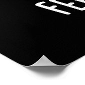 Gefühl Brew Funny Sad Kaffee Puppe Dark BG Poster (Ecke)