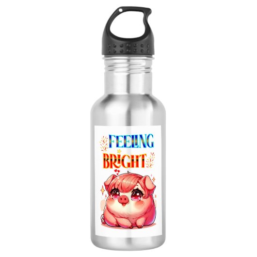 Gefühl Bright Edelstahlflasche (Vorderseite)