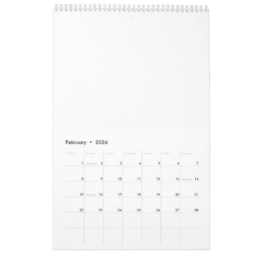 Gefühl Bright Kalender (Feb 2026)