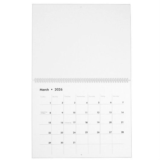 Gefühl Bright Kalender (Mär 2026)