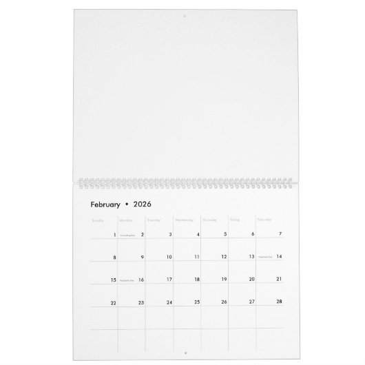 Gefühl Bright Kalender (Feb 2026)