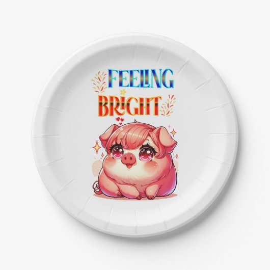 Gefühl Bright Pappteller (Vorderseite)