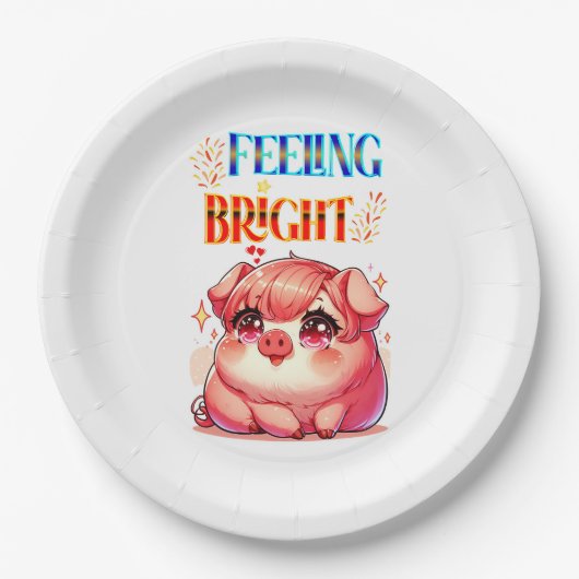Gefühl Bright Pappteller (Vorderseite)