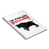 Gefühl Bullish Bull Trading Stock Trading Notizblock (Rechte Seite)