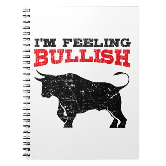 Gefühl Bullish Bull Trading Stock Trading Notizblock (Vorderseite)