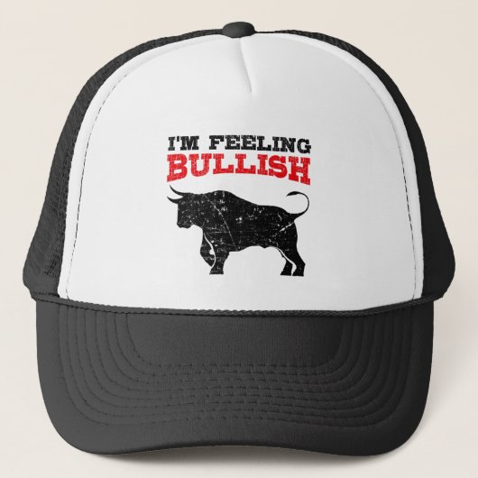 Gefühl Bullish Bull Trading Stock Trading Truckerkappe (Vorderseite)