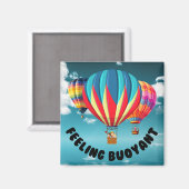Gefühl Buoyant - Versuchen Sie ballooning Magnet (Vorderseite/Rückseite)