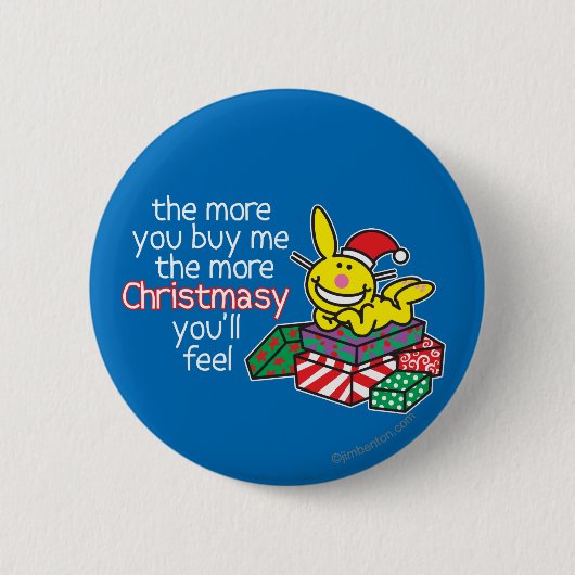Gefühl Christmasy Button (Vorderseite)