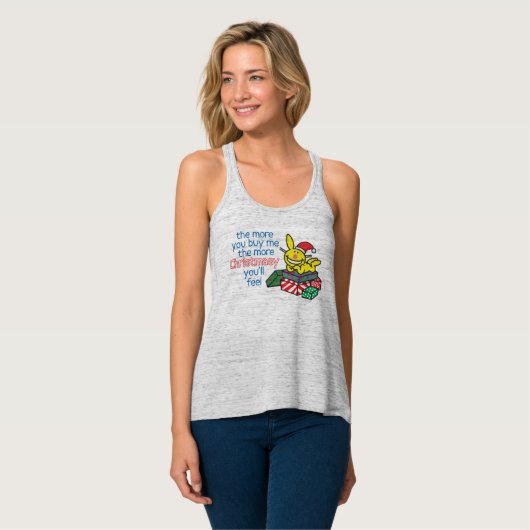 Gefühl Christmasy Tank Top (Vorderseite Vollansicht)