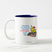 Gefühl Christmasy Zweifarbige Tasse (Links)