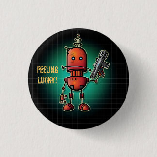 Gefühl coolen Roboter-Sams 'glücklich? ' Button