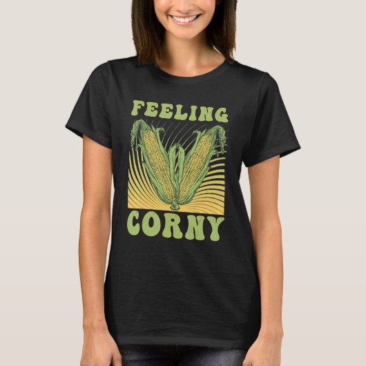 Gefühl Corny Corn Pun 1 T-Shirt (Vorderseite)