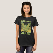 Gefühl Corny Corn Pun 1 T-Shirt (Vorne ganz)