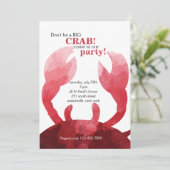 Gefühl Crabby Einladung (Stehend Vorderseite)