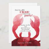 Gefühl Crabby Einladung (Vorne/Hinten)
