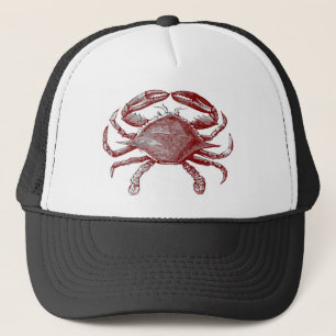 Gefühl Crabby Roter Stift Krebs Kunst Truckerkappe