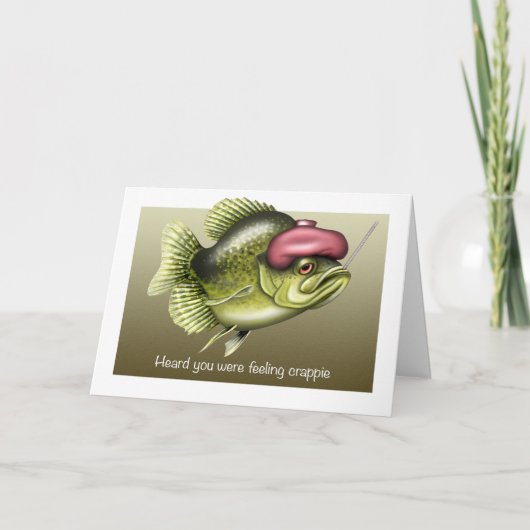 Gefühl Crappy Get Well Card Karte (Vorderseite)