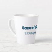 Gefühl der Freude, Gefühl der Joy Latte Tasse (Linke Ecke)