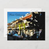 Gefühl des französischen Viertels Postkarte (Vorne/Hinten)