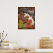 Gefühl des Herbstposters Poster (Küche)
