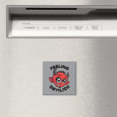 Gefühl Devilish Niedlich lächelnd Teufel Magnet (In Situ (Geschirrspüler))