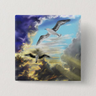 Gefühl Die Freiheit - Wasserfarbe Button