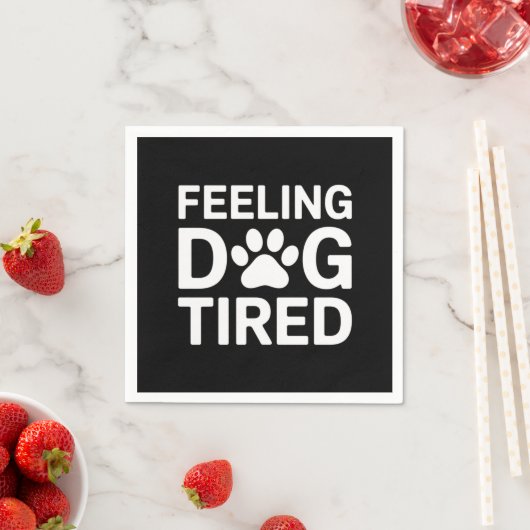 Gefühl Dog müde Serviette (Beispiel)