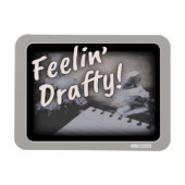 Gefühl Drafty Cheeky Author Process Spaß Magnet (Horizontal)