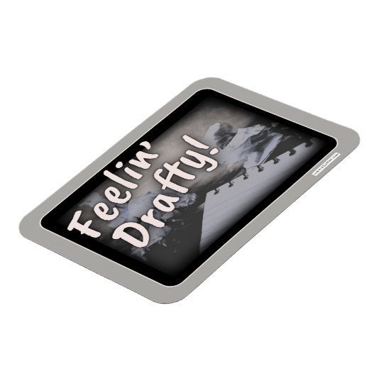 Gefühl Drafty Cheeky Author Process Spaß Magnet (Linke Seite)