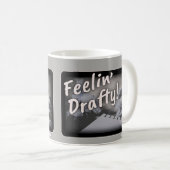 Gefühl Drafty Cheeky Author Spaß Kaffeetasse (VorderseiteRechts)