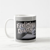 Gefühl Drafty Cheeky Author Spaß Kaffeetasse (Links)