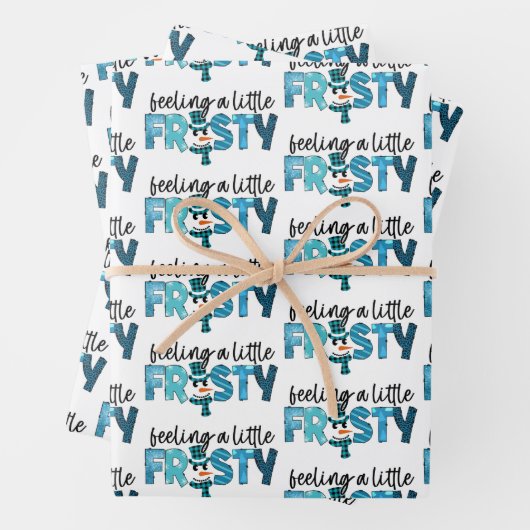 Gefühl ein wenig eiskalt anpassen geschenkpapier set (Beispiel)