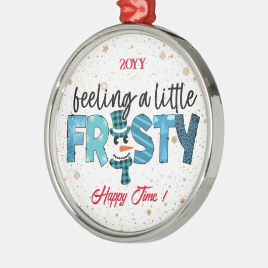 Gefühl ein wenig eiskalt anpassen ornament aus metall (Links)