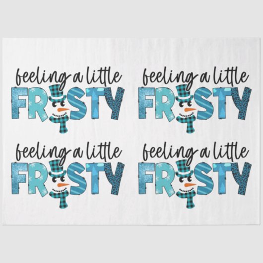 Gefühl ein wenig eiskalt anpassen seidenpapier (Vorderseite)