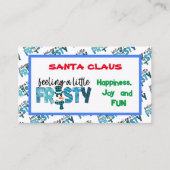 Gefühl ein wenig eiskalt anpassen visitenkarte (Vorderseite)